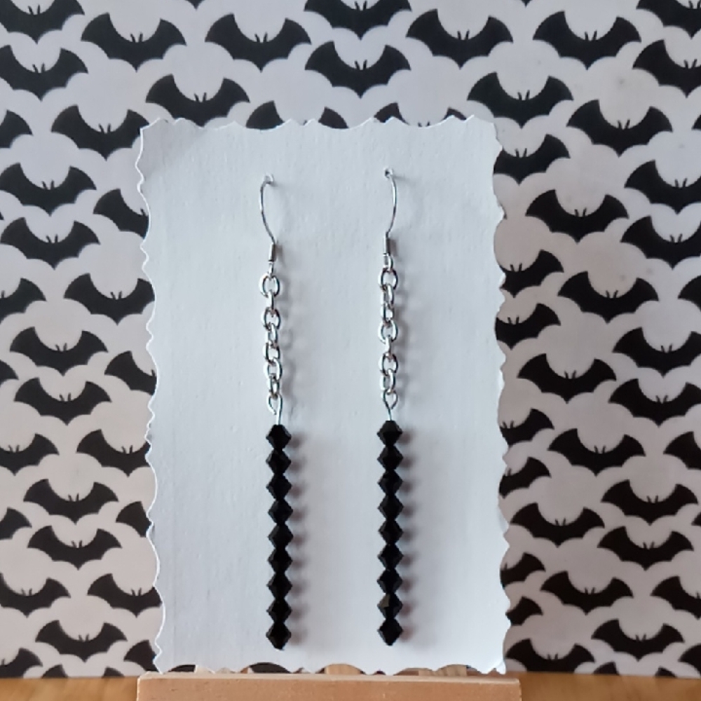 Black Dangle Earrings